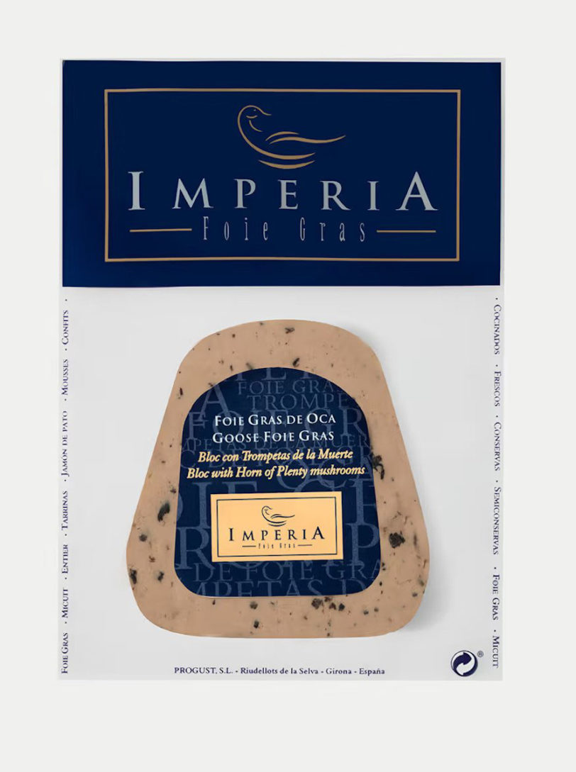 Bloc de Foie Gras de Oca con Trompetas de la Muerte Imperia - Imagen 4