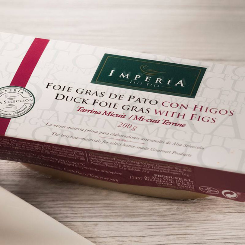 Tarrina Micuit de Foie Gras de Pato con Higos Imperia - Imagen 2