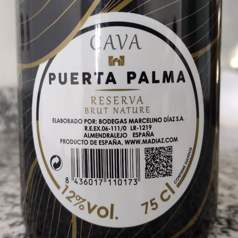 Marcelino Díaz Puerta Palma Reserva Brut Nature Caja 06 ud - Imagen 5