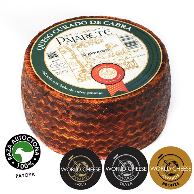 Queso Artesano de Cabra Payoya Curado al Pimentón Pajarete