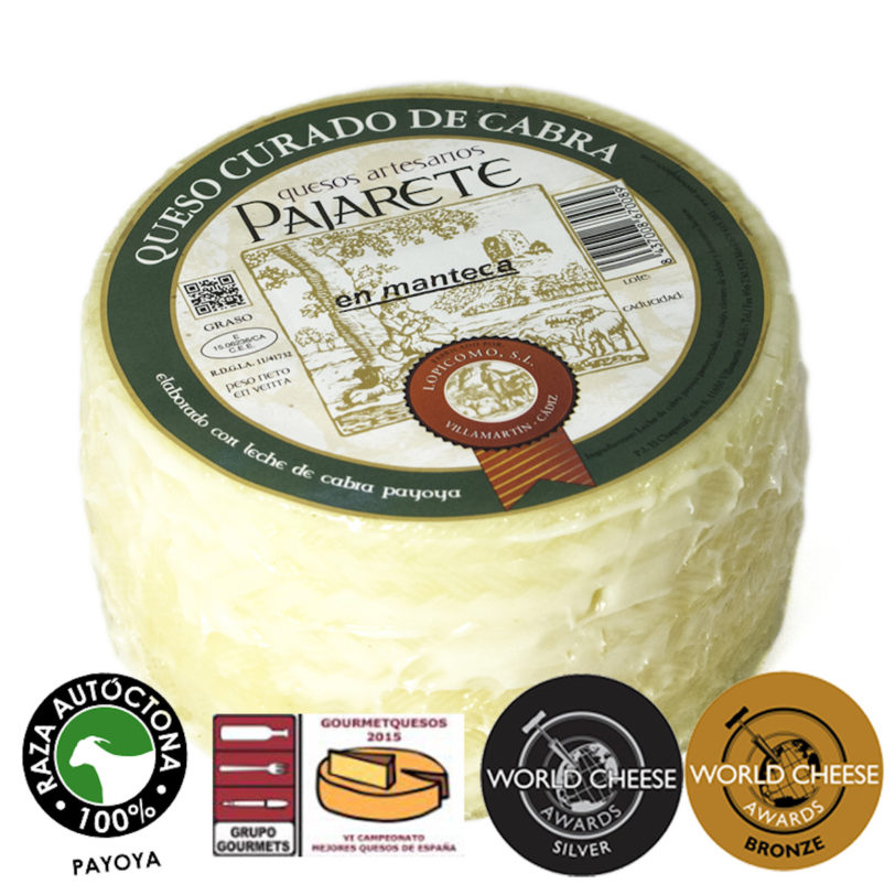 Queso Artesano de Cabra Payoya Curado en Manteca Pajarete