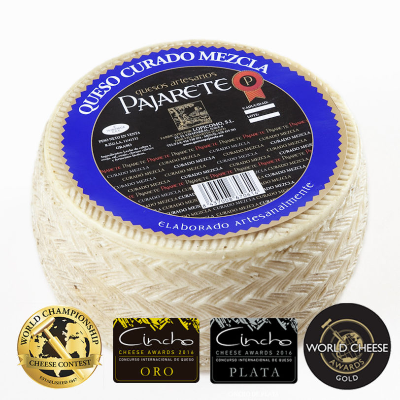 Queso Artesano Curado Mezcla de Oveja y Cabra Payoya Pajarete - Imagen 2