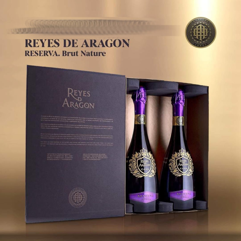 Reyes de Aragón Reserva Brut Nature Caja 06 ud - Imagen 5