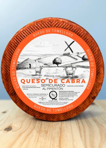 Queso Manchego de Cabra SemiCurado al Pimentón