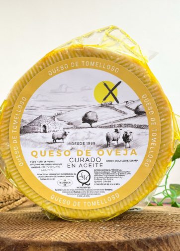 Queso Manchego de Leche Cruda de Oveja Curado en Aceite