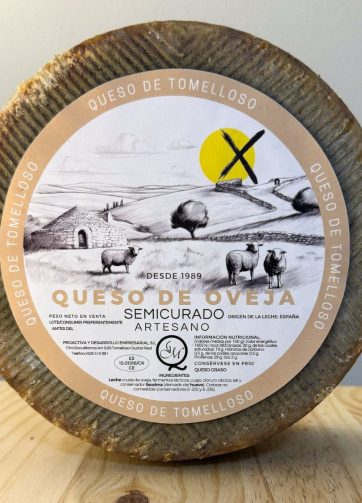 Queso Manchego de Leche Cruda de Oveja SemiCurado Artesano