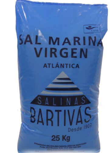 Salinas Bartivás Sal Marina Atlantica Virgen Ecológica Saco 25kg