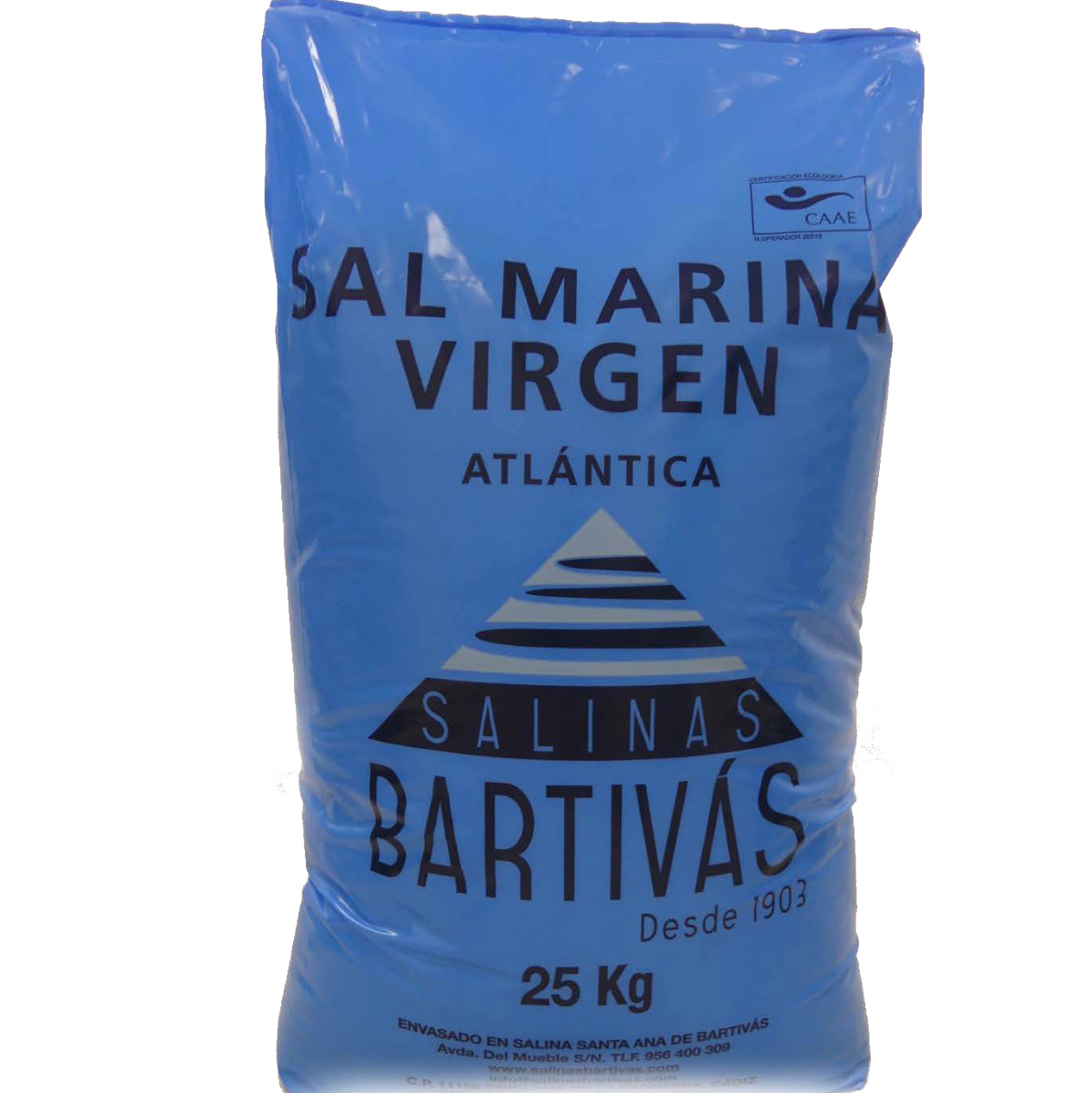 Salinas Bartivás Sal Marina Atlantica Virgen Ecológica Saco 25kg